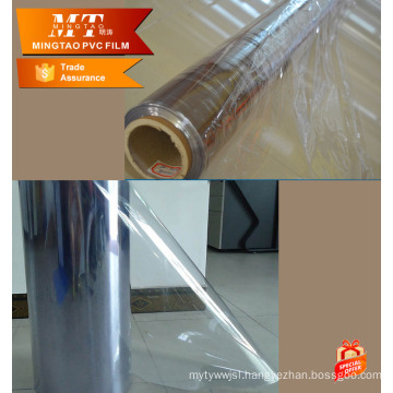 2016 hot sales normal clear pvc film in paper core roll thickness 0.5mm